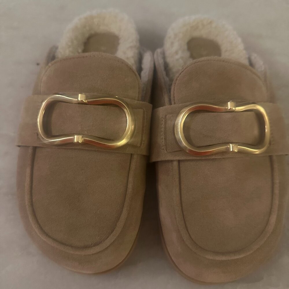 New Without Box Franco Sarto sherpa-lined women's clogs Size 7 Women's